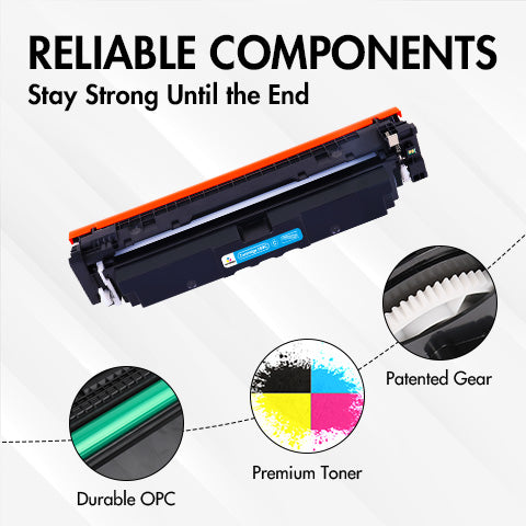 Canon MF753Cdw MF751Cdw Toner - Compatible Canon 069H Toner Cartridge Set - High Yield - Display Toner Levels