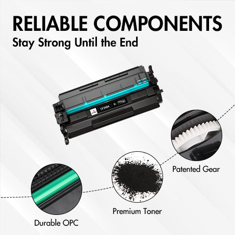 Compatible HP LaserJet 58A Toner (With Chip) 2-Pack Set | Displays Toner Levels