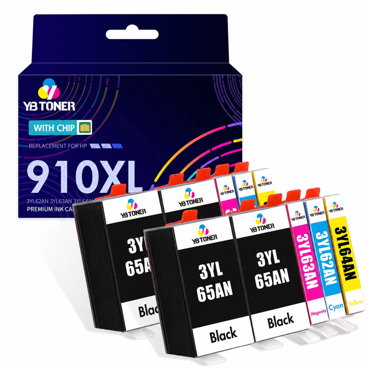 Compatible HP 910XL Ink Cartridges 10-Pack for HP OfficeJet Pro 8025, 8025e, 8035e