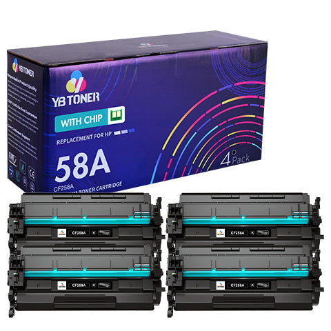 HP LaserJet 58A Toner (With Chip) 4-Pack