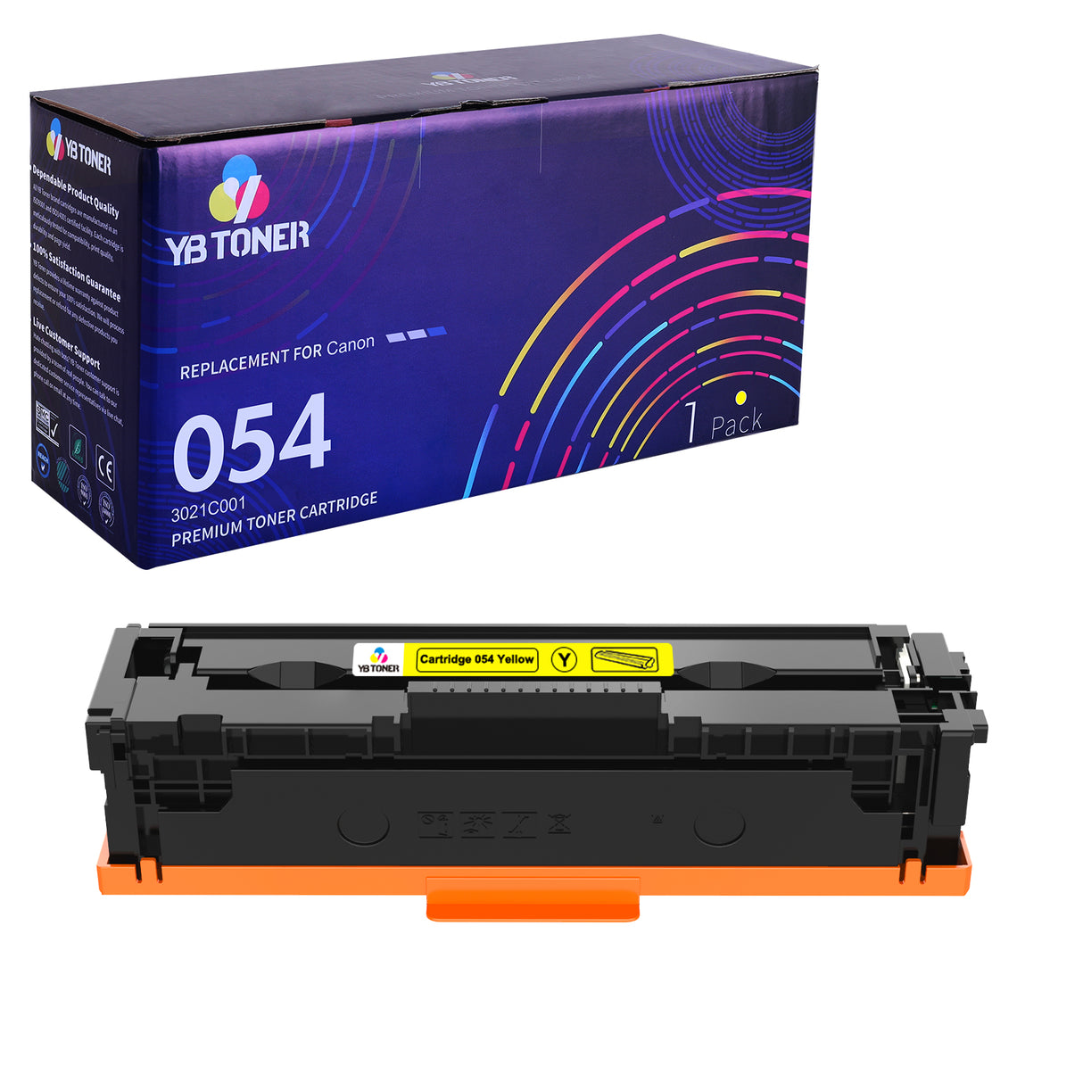 Compatible Canon 045 Yellow Toner Cartridge – Standard Capacity