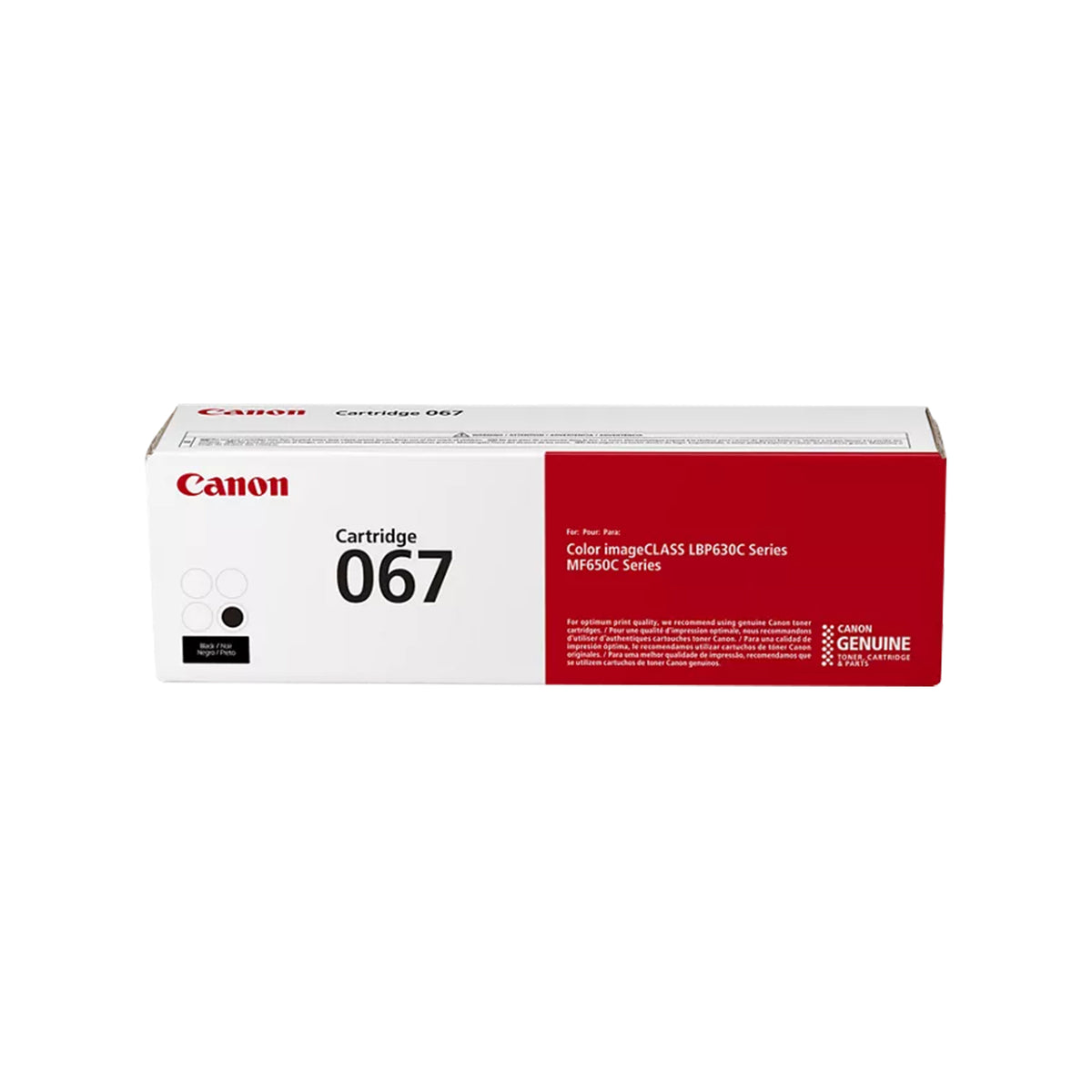 Original Canon 067 and 067H Black Toner Cartridges – Standard & High Yield