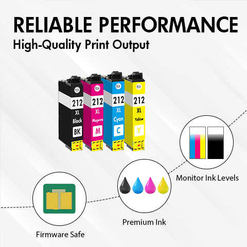 Epson 212XL Ink Cartridge 4-Pack