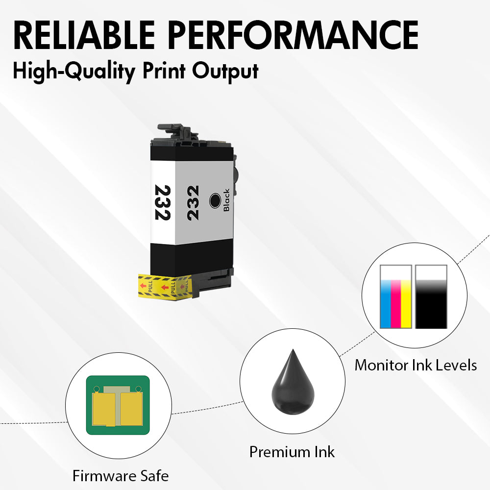 Compatible Epson 232 Black Ink Cartridge - T232120-S