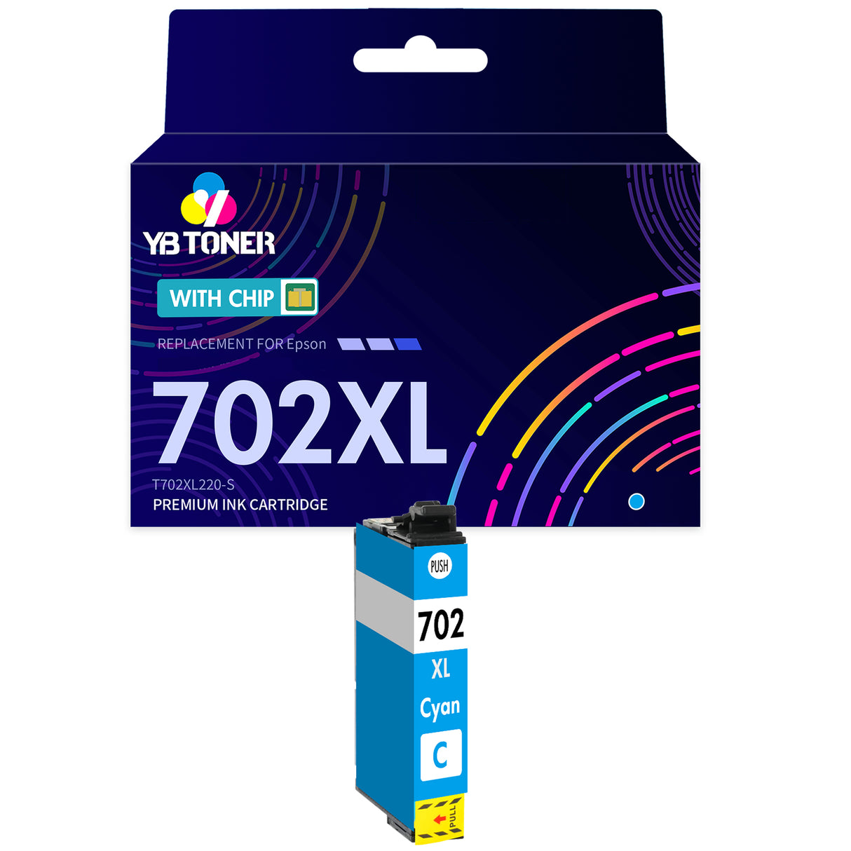 Compatible Epson Ink 702XL Cyan - High Yield