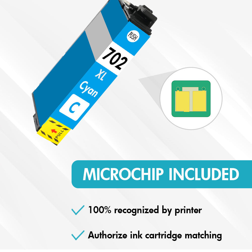 Compatible Epson Ink 702XL Cyan - High Yield