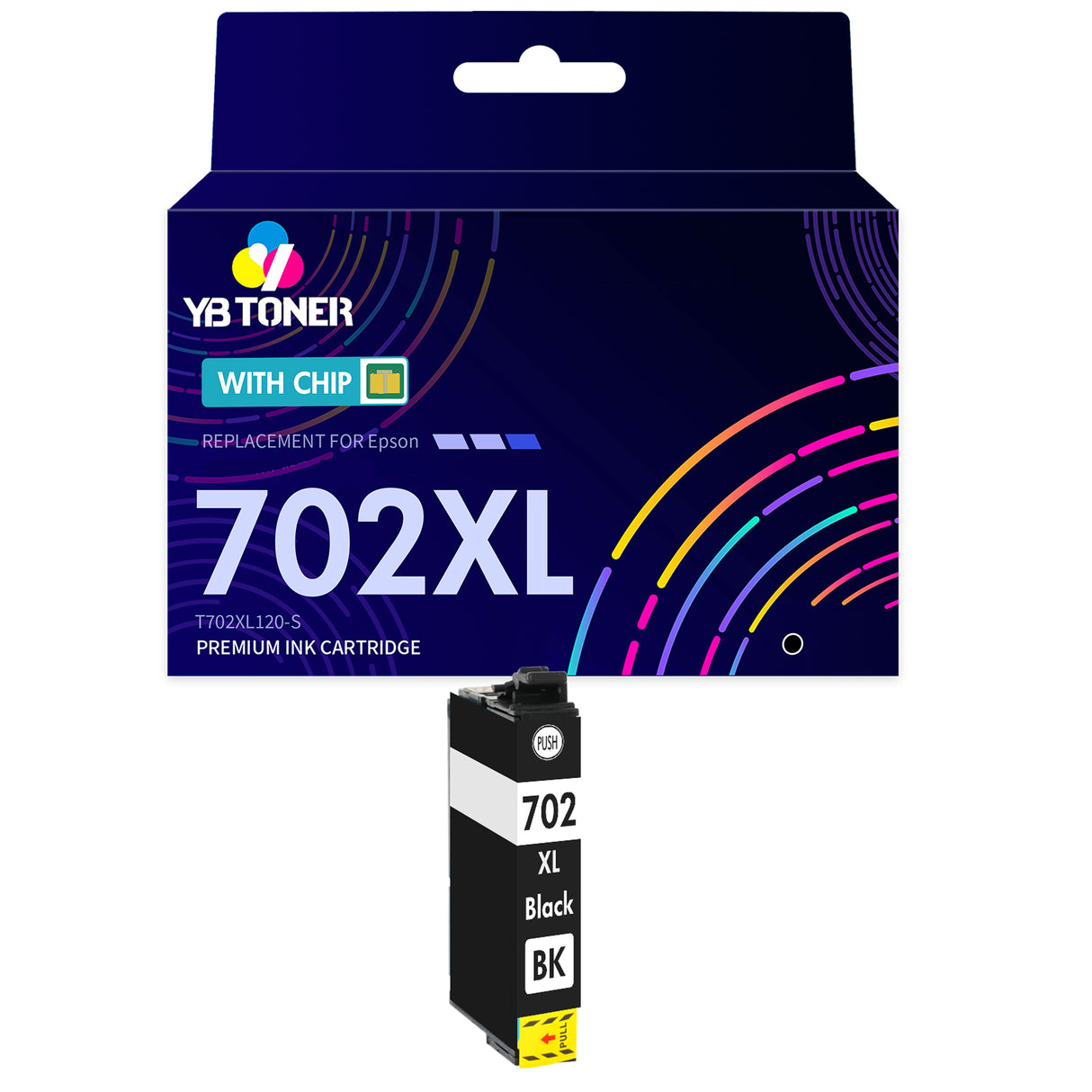 Compatible Epson 702XL Black Ink - High Yield