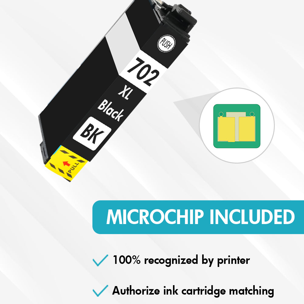 Compatible Epson 702XL Black Ink - High Yield