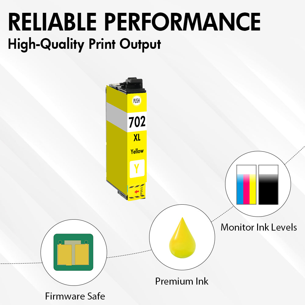 The Yellow Ink of Epson T702XL Ink - High Yield