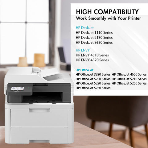 HP Ink 63XL Replacement 5-Pack - With Chip - High Yield (3 Black & 2 Tri-Color) - Firmware Safe