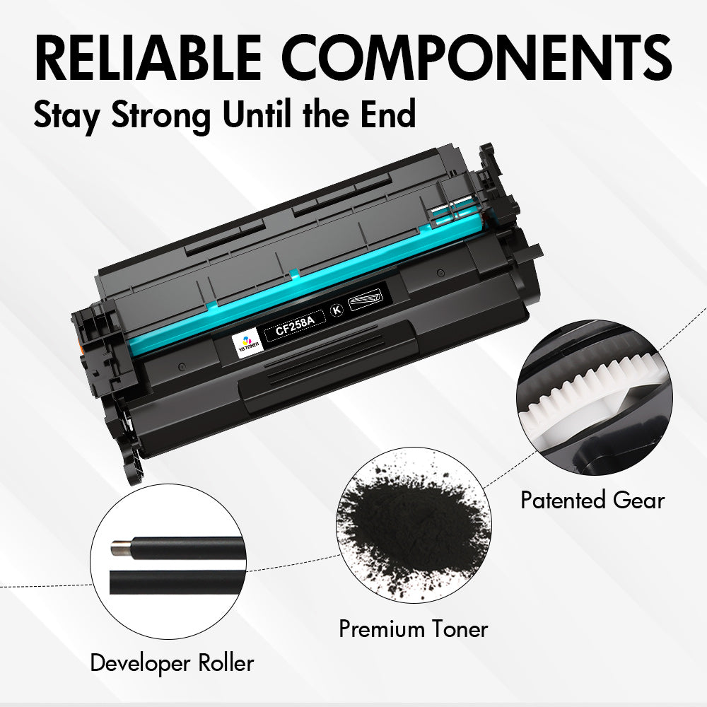 (No Chip)Compatible HP 58A Toner Cartridge - CF258A - Standard Yield
