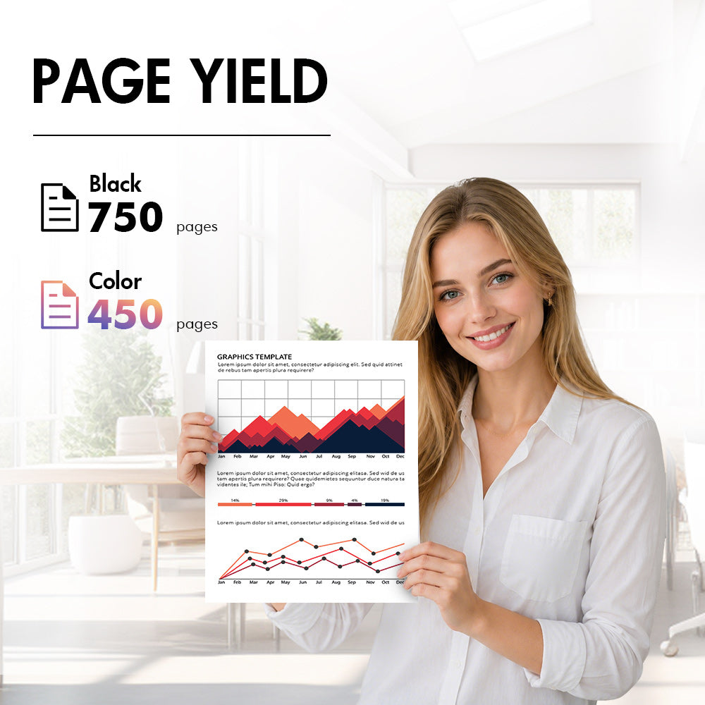 HP Ink 67XXL page yield