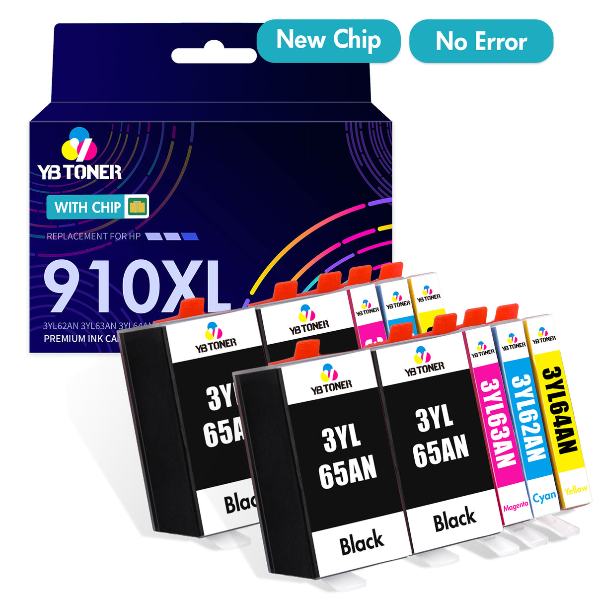 Compatible HP 910XL Ink Cartridges 10-Pack for HP OfficeJet Pro 8025, 8025e, 8035e