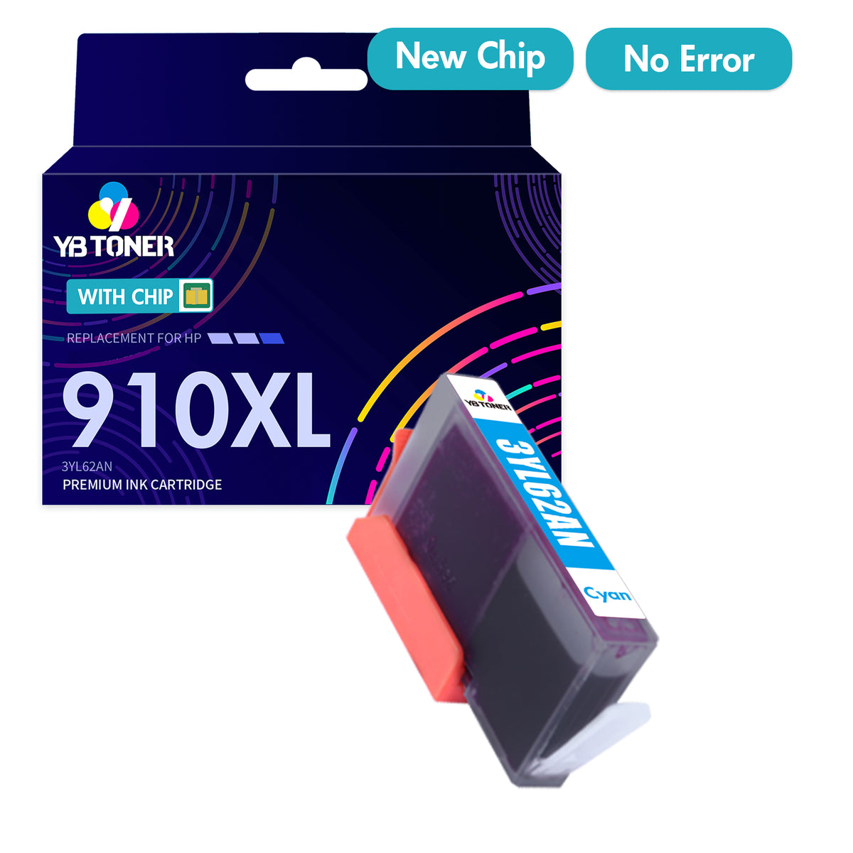 Compatible HP 910XL Cyan Ink Cartridge - 3YL62AN
