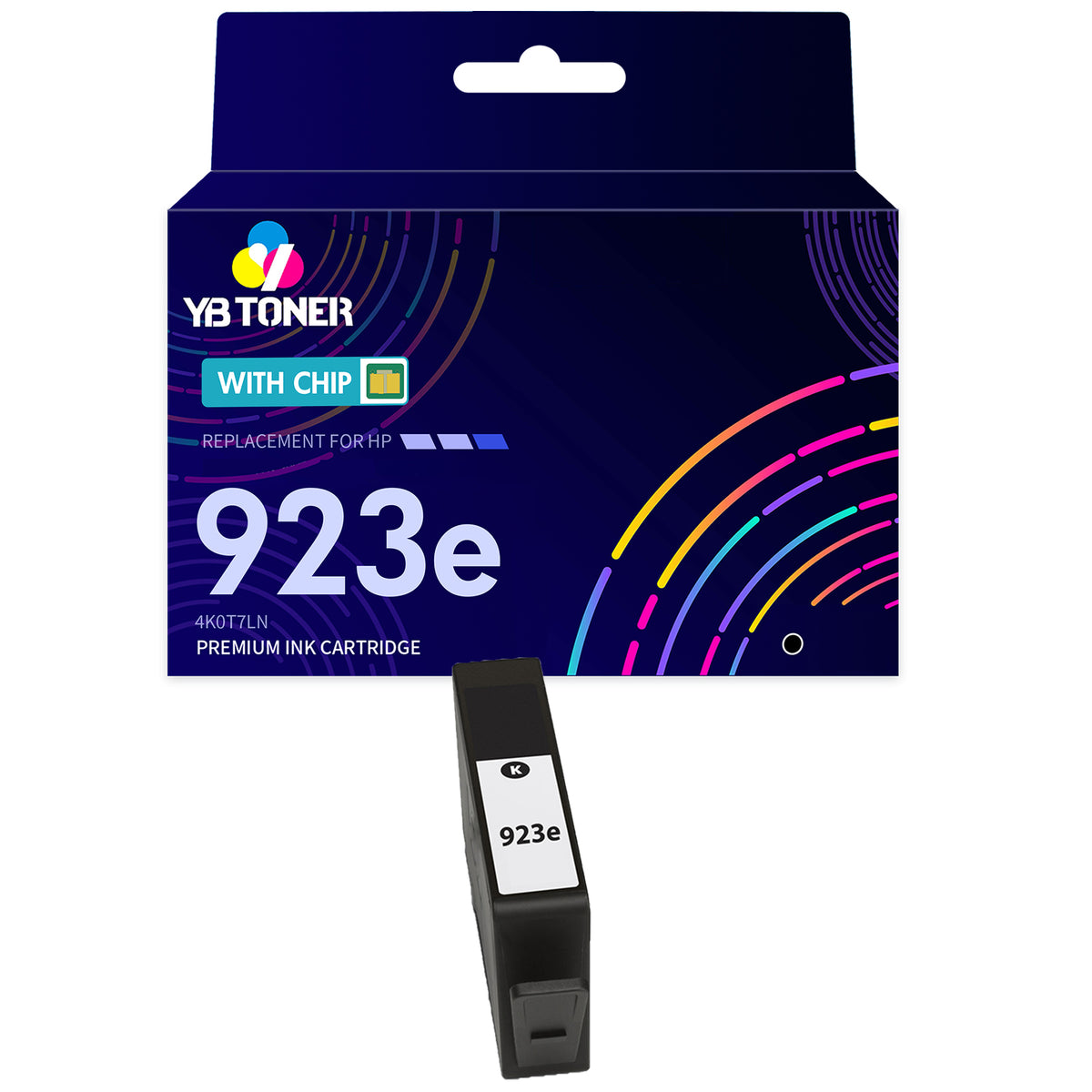 Compatible HP 923e Black Ink Cartridge – 4K0T7LN – With Chip – High Yield