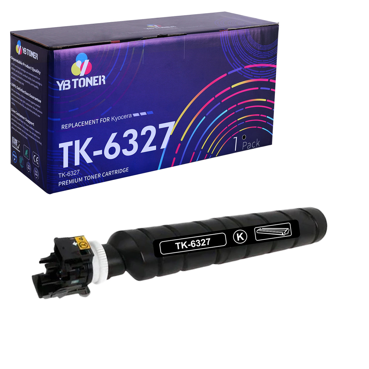 Compatible Kyocera TK-6327 Black Toner Cartridge