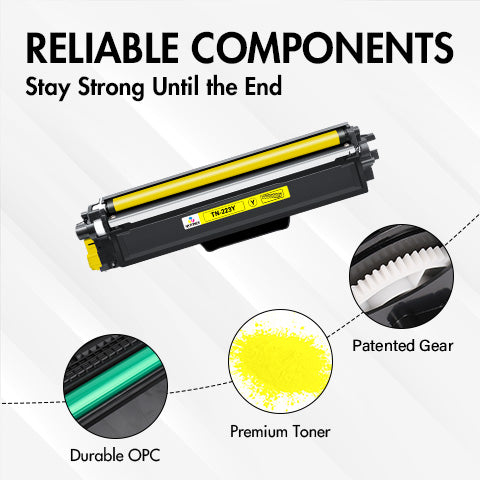 Compatible Brother TN-223 Yellow Toner Cartridge - TN223Y