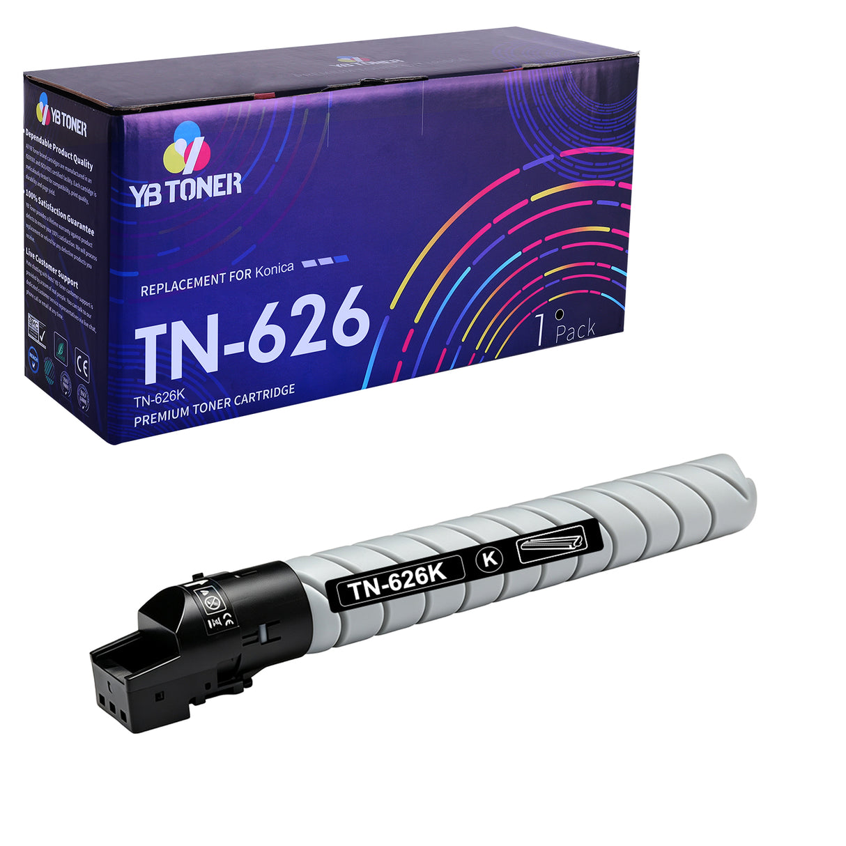 Compatible Konica Minolta TN626 Black Toner Cartridge for C450i C550i C650i