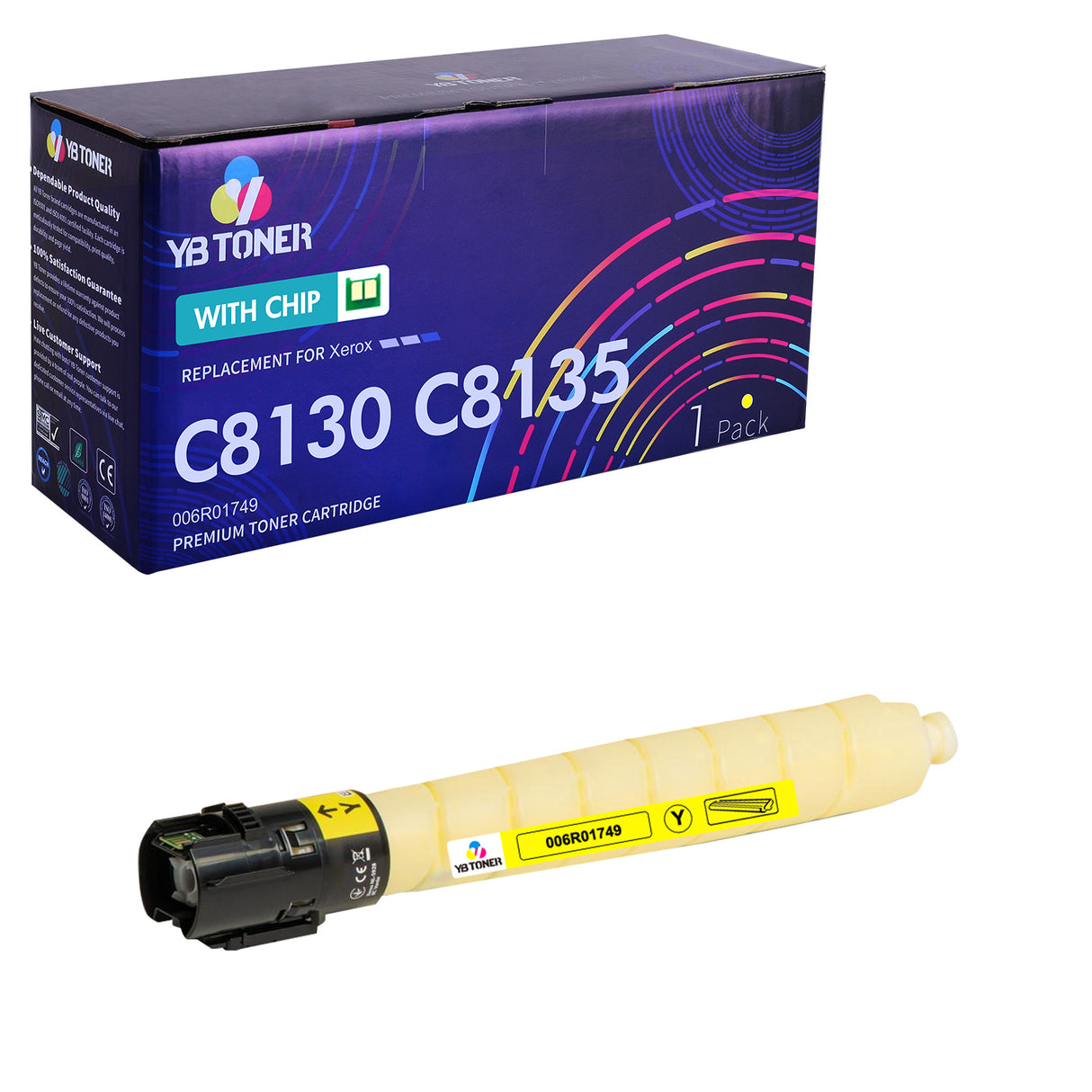Xerox C8130 C8135 Yellow Toner Cartridge 006R01749