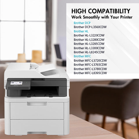Brother MFC-L8395CDW compatible TN229 and TN229XL toner cartridges