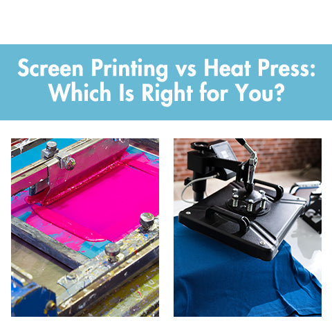 Screen Printing vs Heat Press Which is Right for You|Screen Printing vs Heat Press: Which is Right for You?|||||
