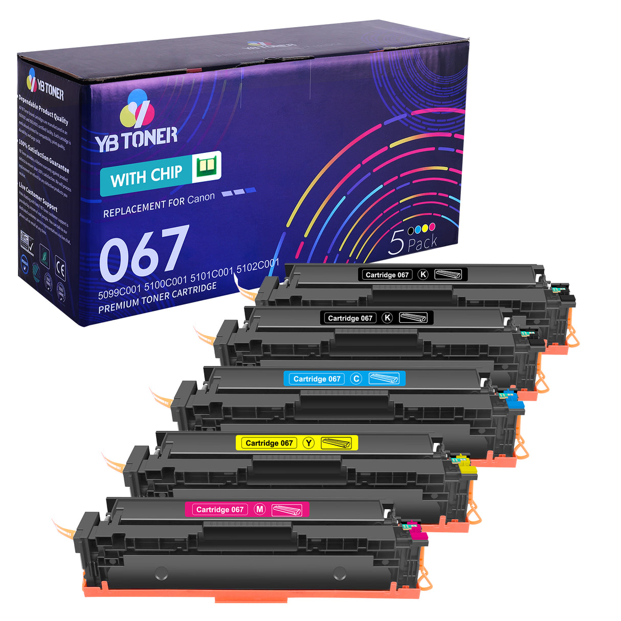 Canon Color imageCLASS MF654Cdw Toner Cartridges – Compatible Canon 067 & 067H