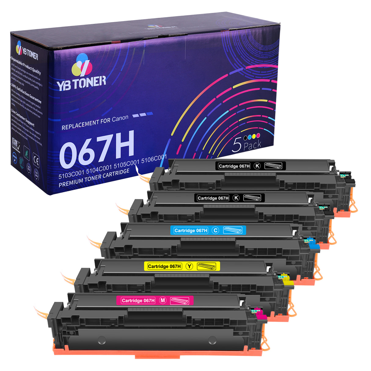 Canon Color imageCLASS LBP632Cdw Toner Cartridges – Compatible Canon 067 & 067H