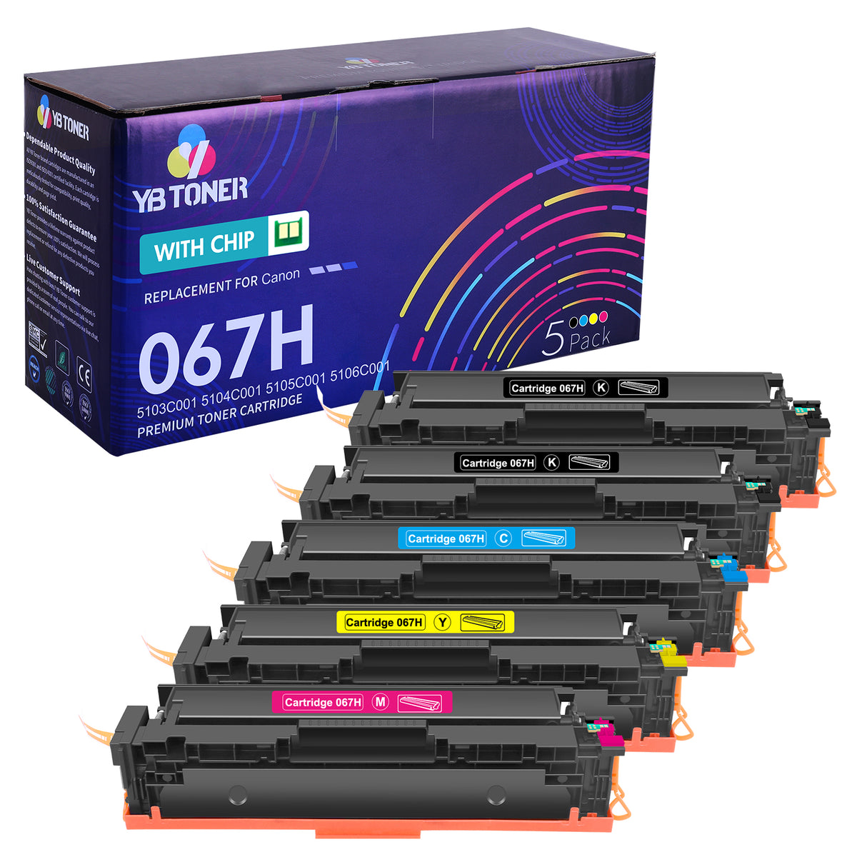 Canon Color imageCLASS MF654Cdw Toner Cartridges – Compatible Canon 067 & 067H