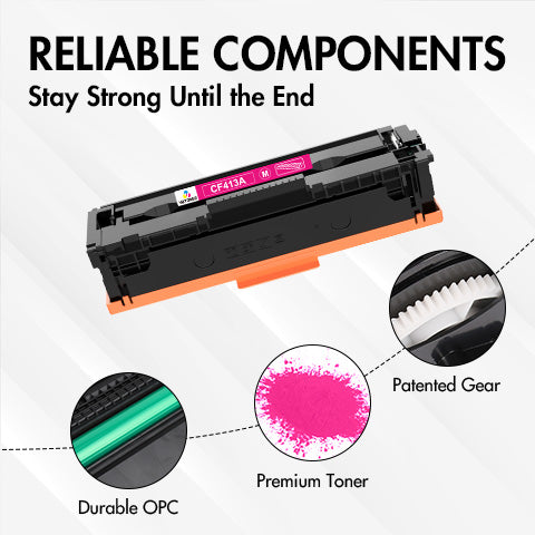 CF413A - HP 410A Magenta Toner Cartridge Replacement - Standard Yield