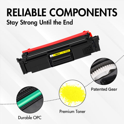 Compatible Brother TN810Y Yellow Toner Cartridge - With Chip