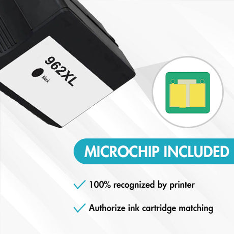 HP 962XL ink cartridge with chip