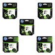 Original HP 62 62XL Black & Tri-Color Ink Cartridges