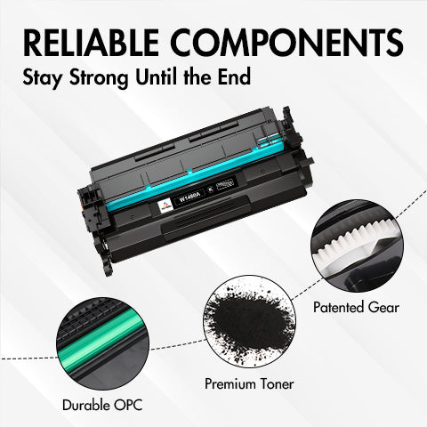 W1480A - Replacement HP 148A Toner Cartridge(Black) - With Chip | Displays Toner Level