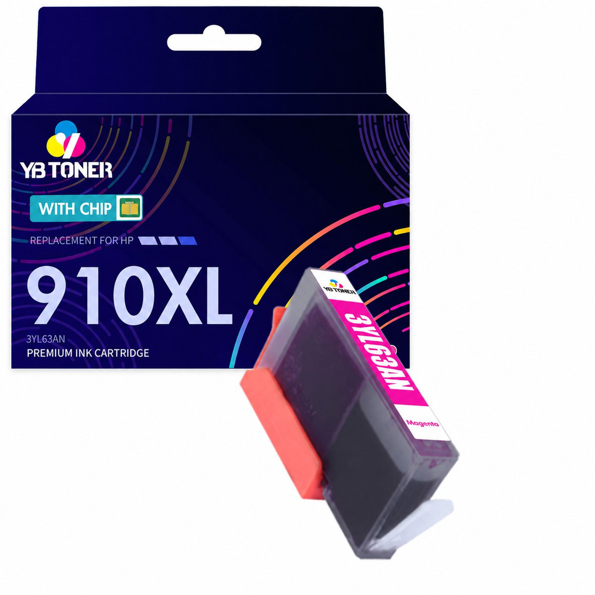 Compatible HP 910XL Magenta Ink Cartridge - 3YL63AN