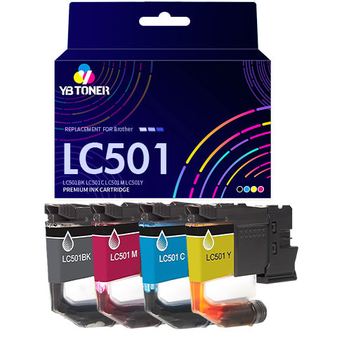 Compatible Brother LC501 Ink Cartridges 4-Pack for MFC-J1360DW