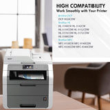 Compatible Brother TN225 Toner Cartridge Set of 4 - High Yield
