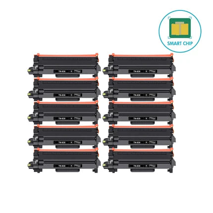 Brother MFC-L2900DW compatible TN830 toner cartridges 10 pack