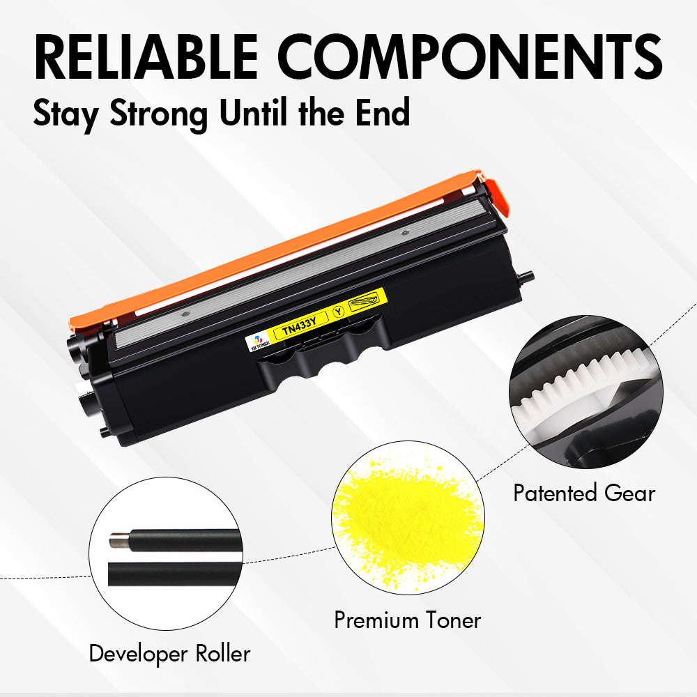 Brother TN-433 Yellow Toner Cartridge