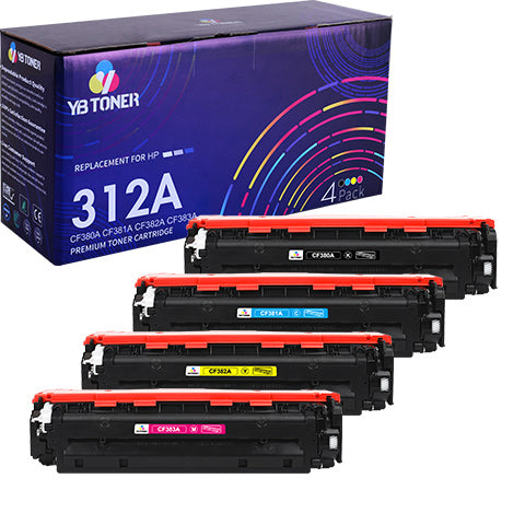 hp 312a toner cartridge set 4-pack