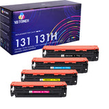 canon 131 131h toner cartridge set 4-pack