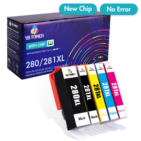 Canon PGI 28 XL CLI 281 Ink Cartridges 5 Pack
