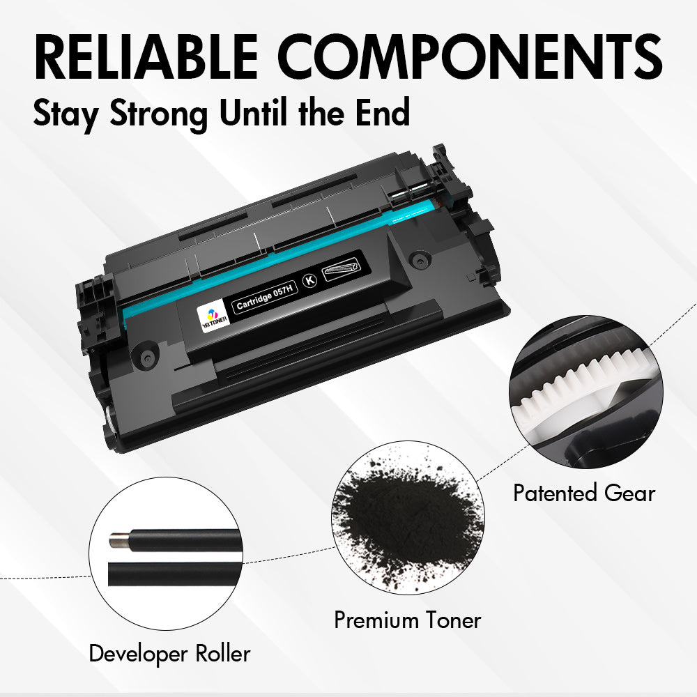 Canon Cartridge 057H Black High Yield 2-Pack (With Chip) – YB Toner