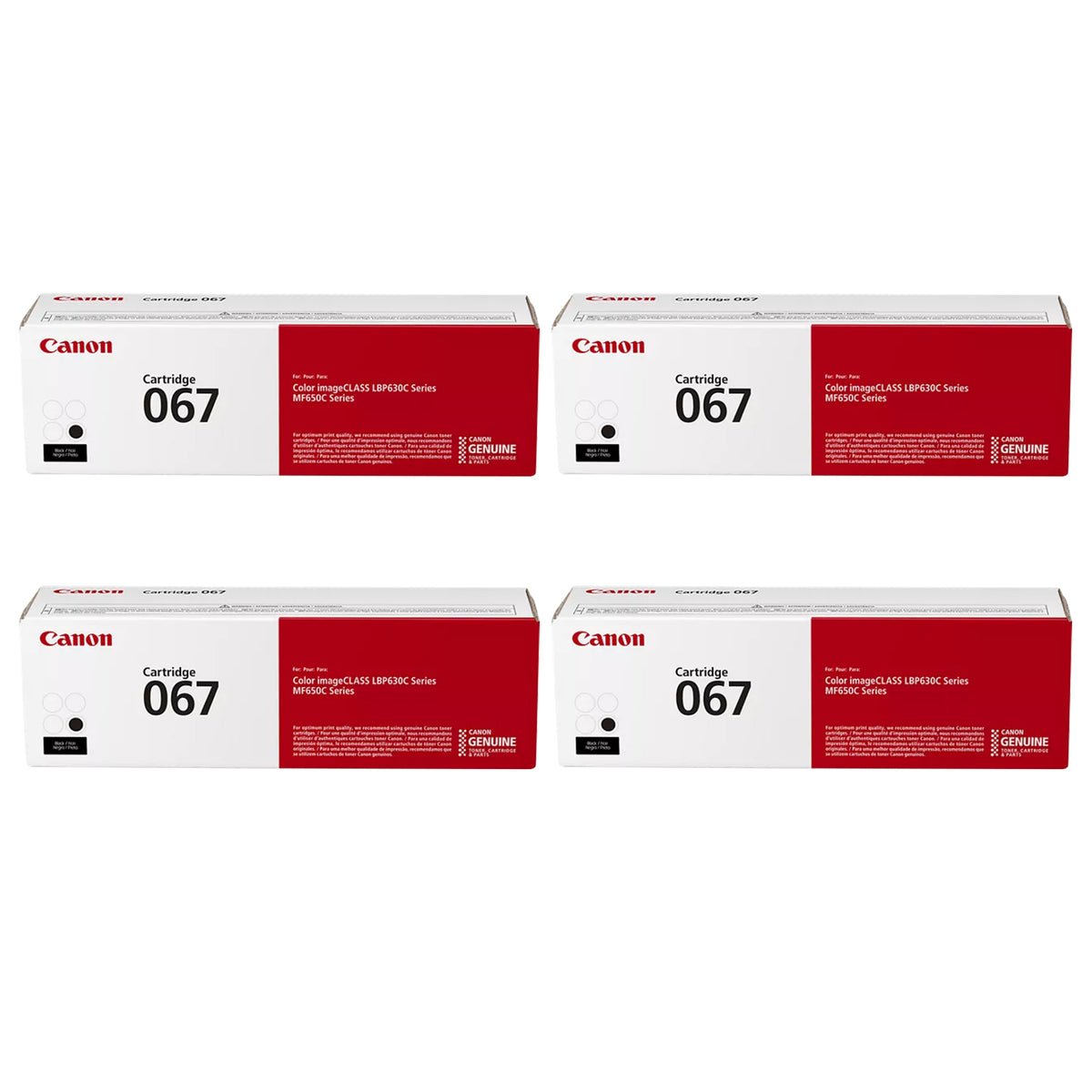 Original Canon 067 and 067H Black Toner Cartridges – Standard & High Yield