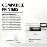 Original Canon 067 and 067H Color Toner Cartridges – Cyan, Magenta and Yellow 3-Pack
