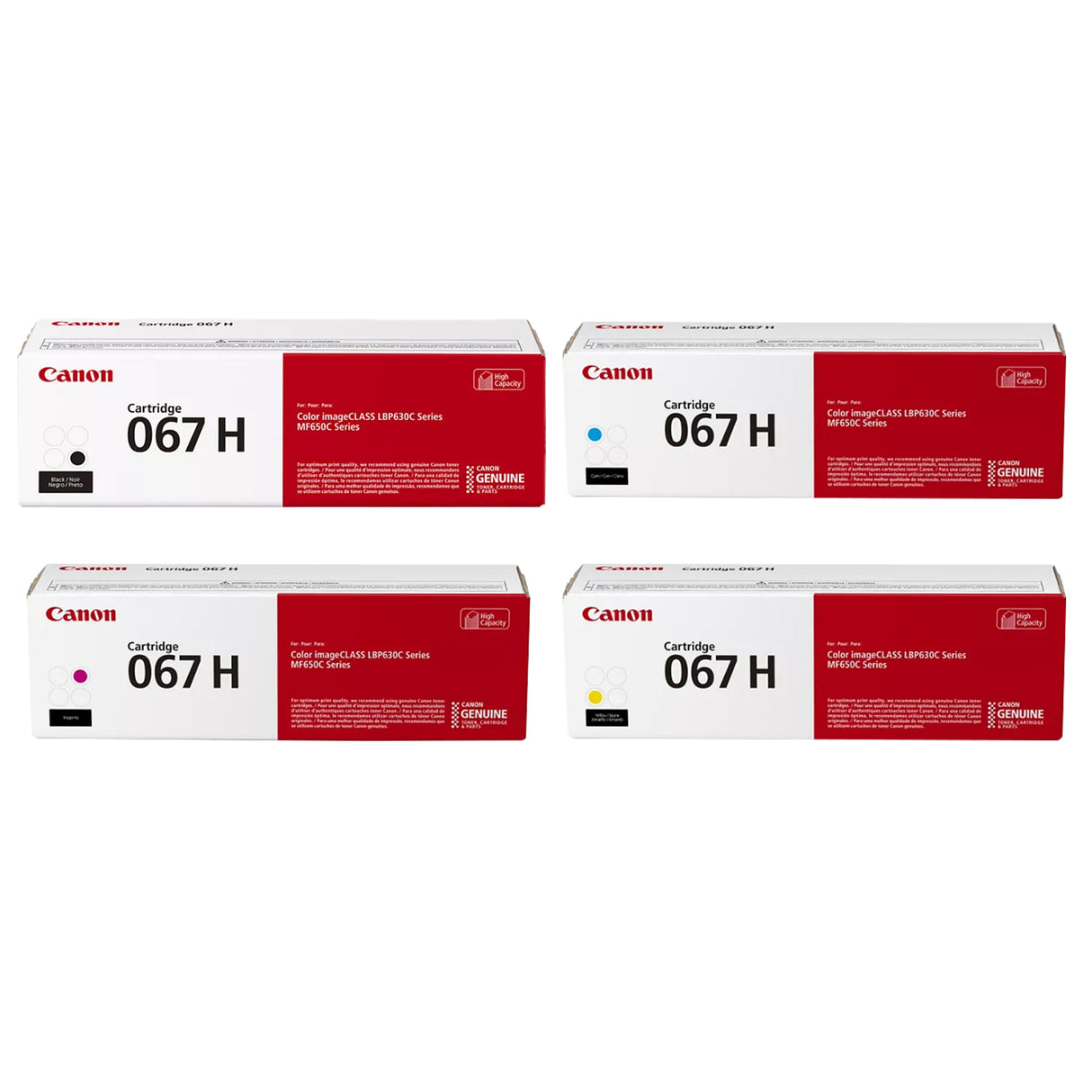 Original Canon 067 Toner Cartridges and Canon 067H Toner Cartridges – Standard & High Yield