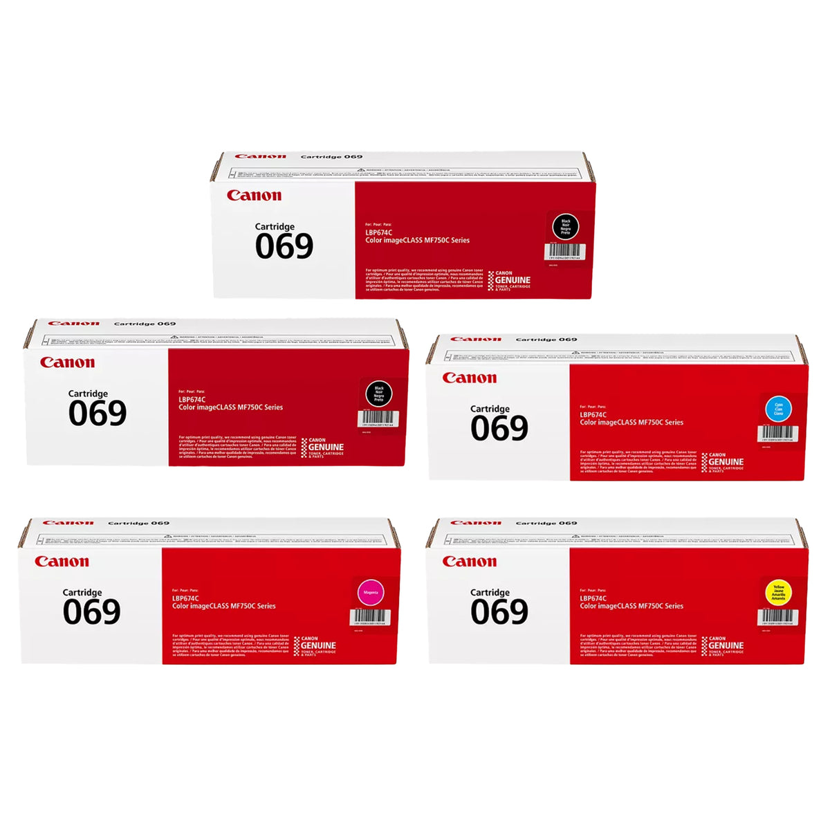 Original Canon 069 Toner Cartridges & Canon 069H Toner Sets – Standard and High Yield