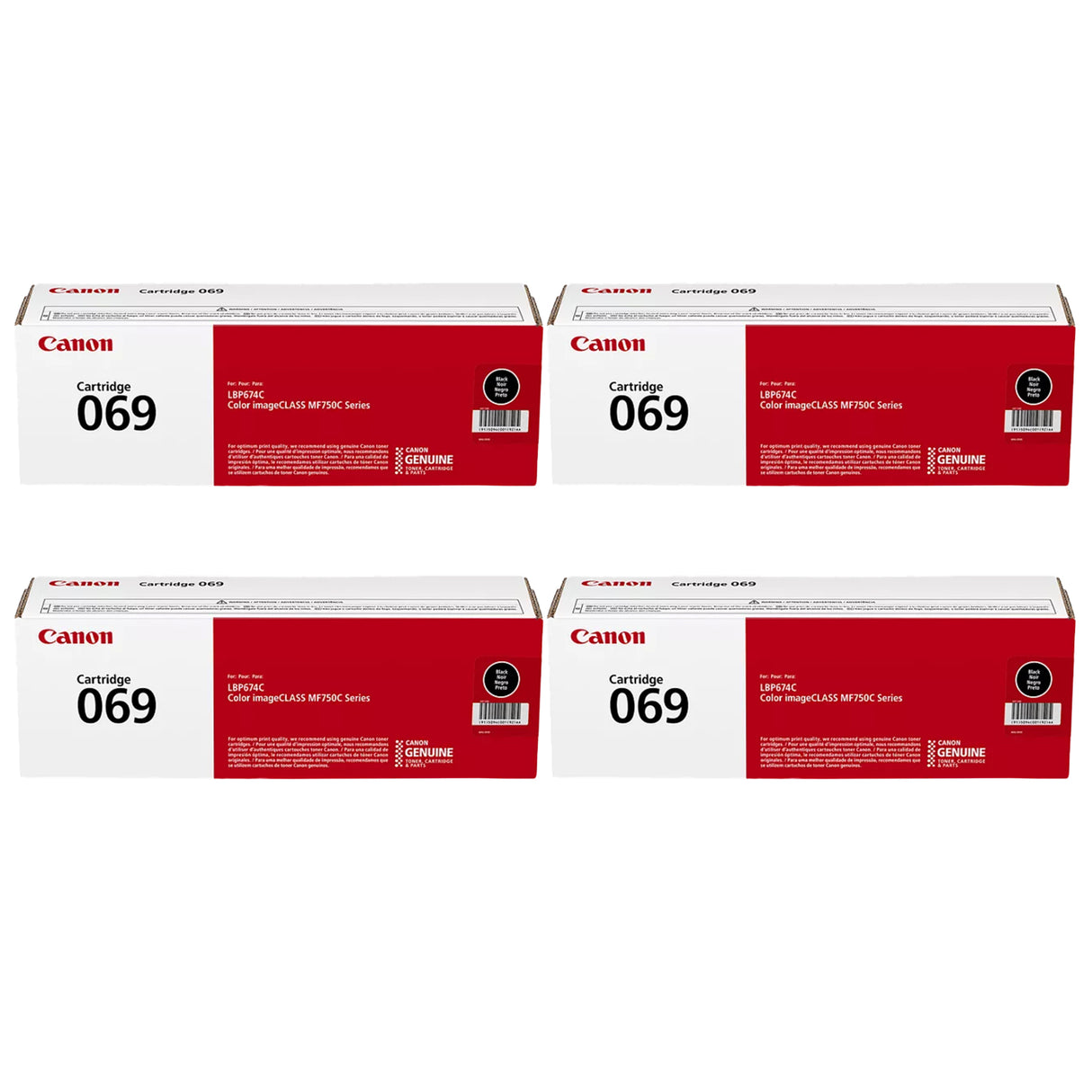 Original Canon 069 and 069H Black Toner Cartridges – Standard & High Yield