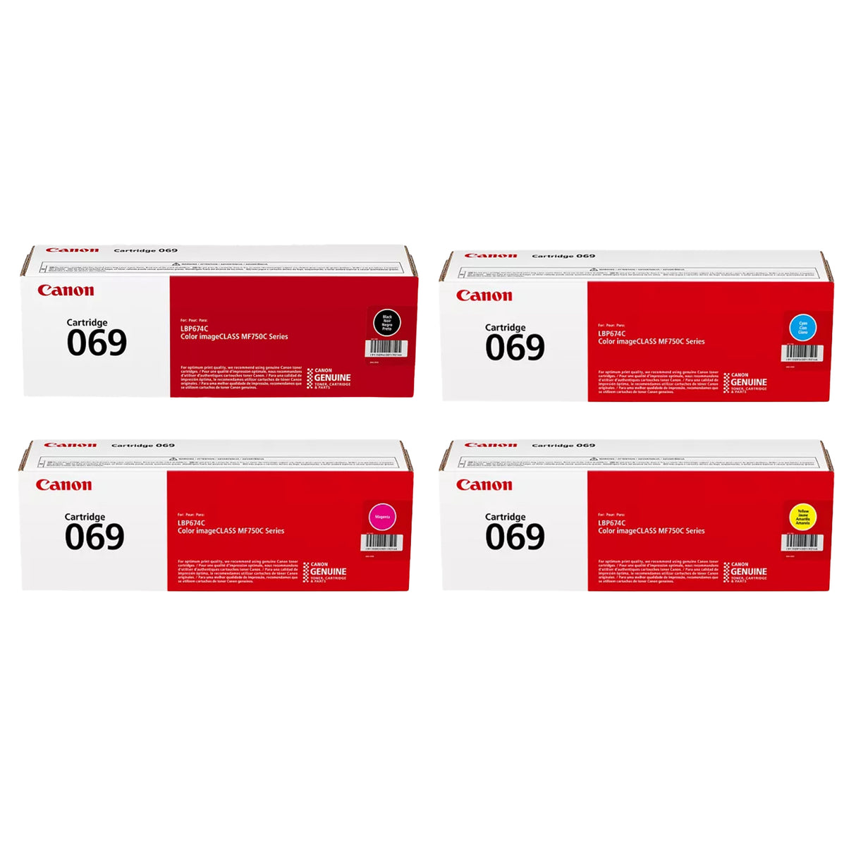 Original Canon 069 Toner Cartridges & Canon 069H Toner Sets – Standard and High Yield