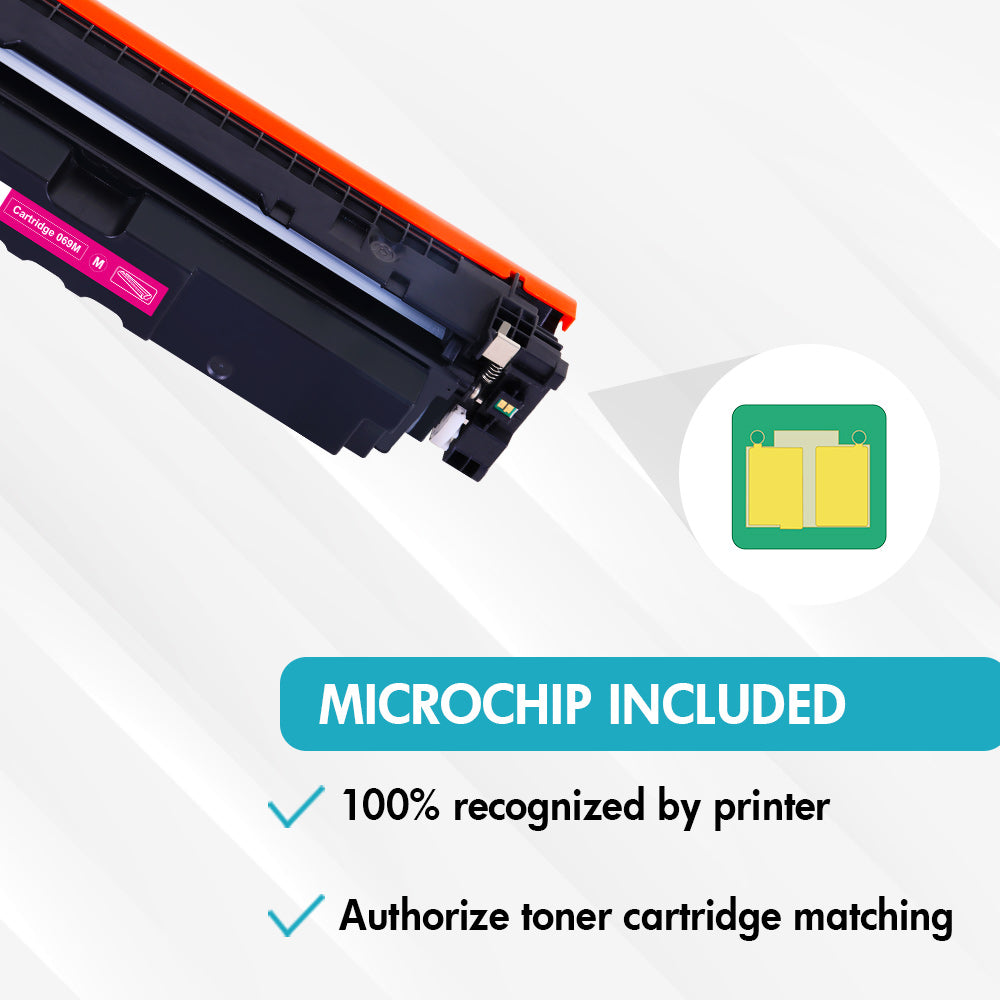 Compatible Canon 069 Magenta Toner Cartridge - Standard Yield - 5092C001 - Displays Toner Level