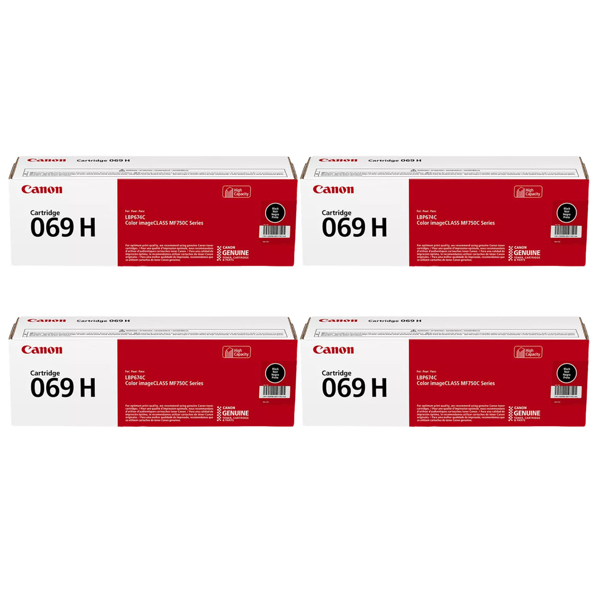 Original Canon 069 and 069H Black Toner Cartridges – Standard & High Yield